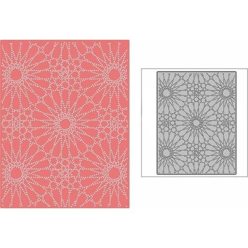 New Dotted Lemon Circle Background Panel 2021 Metal Cutting Dies for DIY Scrapbooking and Card Making Embossing Craft No Stamps