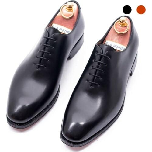 Oxford Black Wedding Dress Party Formal Office Men Shoes Business Designer Bridegroom Genuine Leather Shoes