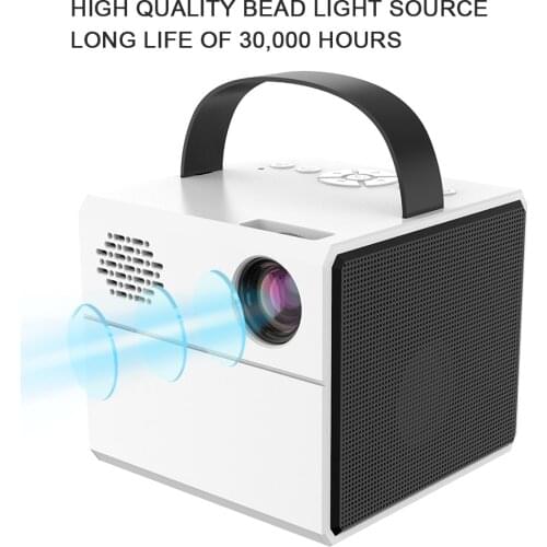 Portable J10 Household Mini Micro Projector LED Entertainment 1080P High-definition Projector Beamer Multilingual