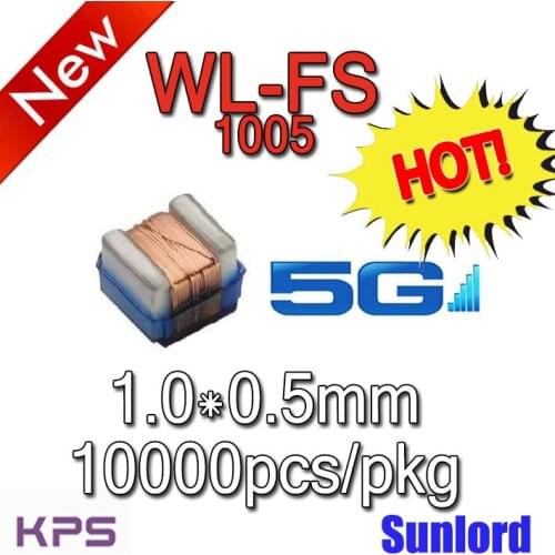 WL1005FS Wire Wound Chip Ferrite Inductor Camera 5G AI 3C Phone Video Audio Computer Mobile Communication Electronic devices