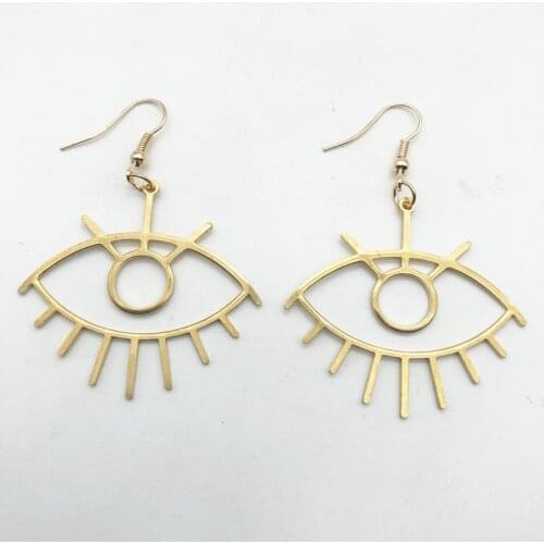 Eye Art Earrings,Statement Art Earrings, Funky Dangle Earrings, Big Eye Earrings