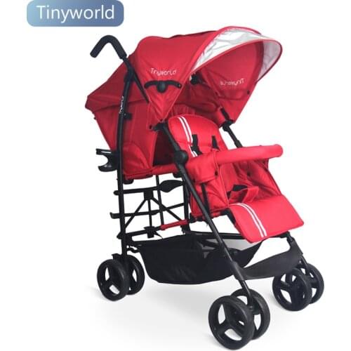 Tinyworld light twin stroller LikeBaby baby boom big child stroller can sit on the twin cart