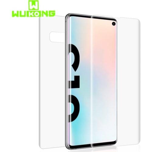 2 pcs Transparent Back&Front Screen Protector For Samsung S10+ Full Cover Soft Hydrogel Invisible For Samsung S10e S10 Plus