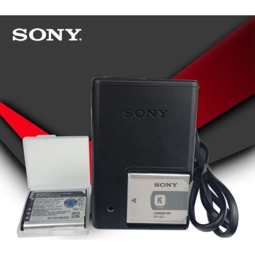 2pc/lot Sony Original NP-BK1 NP BK1 Camera Battery DSC W190 S750 S780 S950 S980 W370 W180 DSC-W190 S750 DSC-S780 + Charger