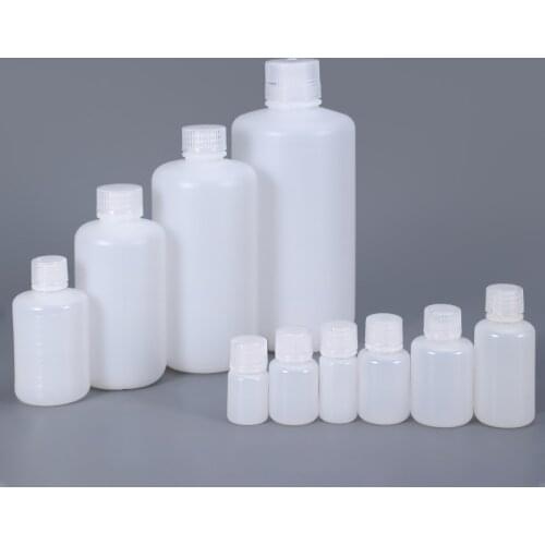50pcs leakproof liquid refillable bottles small mouth round bottle for reagent Essential oils Lotion Food Grade HDPE container