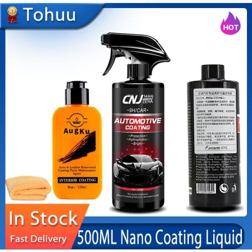 500ML Automotive Nano Coating Liquid Manual Quick Coat Polish Car Coating Agent Maintenance Tool Car Cleaning Accessories