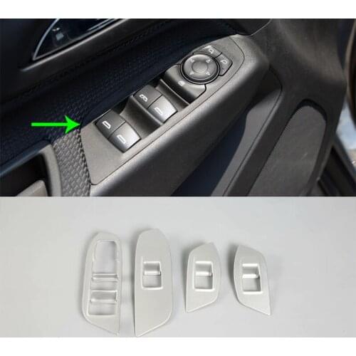 Car Accessories Interior Decoration LHD ABS Armrest Window Lift Down Rises Cover Trim For Chevrolet Equinox 2017