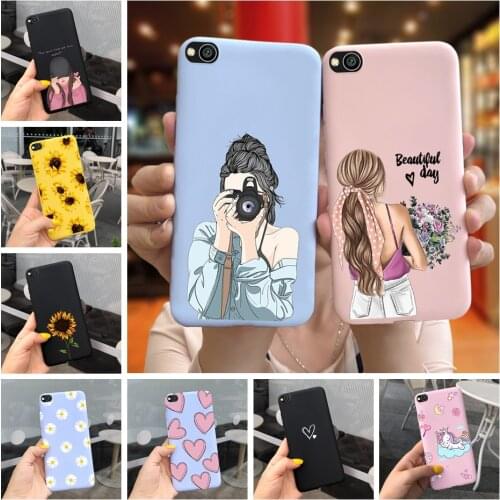 For Xiaomi Redmi GO Case Beautiful Girl Printing Coque Redmi Go 5.0" Phone Cover Silicone Soft TPU Back Case For Xiaomi redmiGo