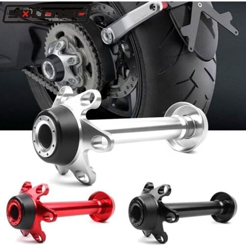 CNC Aluminum Rear Axle Fork Crash Frame Sliders Wheel Protector For Ducati 1299 Panigale 1299 Panigale S Motorcycle Accessories