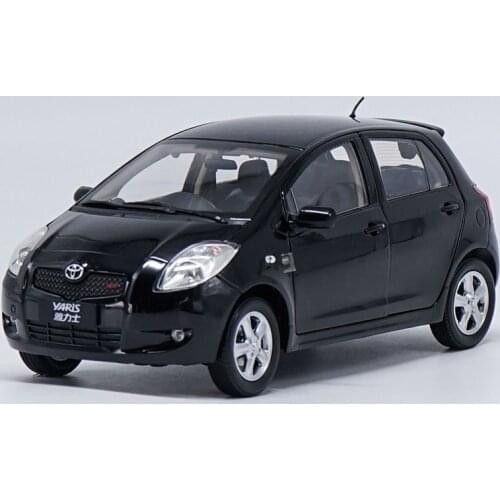 Diecast Alloy Vehicle 1:18 Toyota Yaris Car Model Metal Adult Collection Toys Decoration Ornaments Souvenir Display Show Gifts