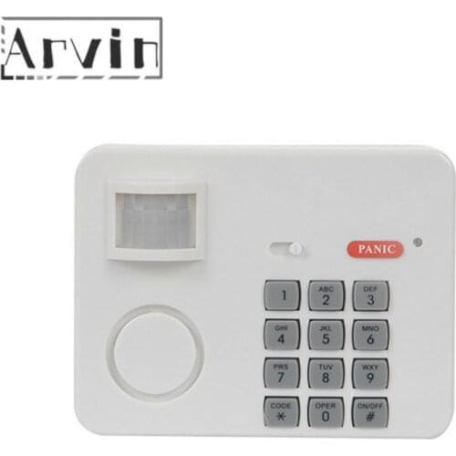 Home Alarm Systen Wireless Motion Sensor Detector Alarm with Security Keypad PIR for Home Garage Shed Caravan High Sensitivity