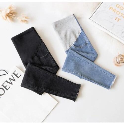 Maternity Jeans For Pregnant Women Fashion Skinny Stretch Denim Pants Maternity Elastic Waist Pencil Trousers Pregnancy Clothes