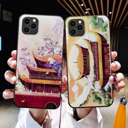 Elegent 3D Embossed Phone Case for Huawei P20 P30 P40 Mate 10 20 30Lite Pro Honor 8X 9 10 20 30Pro Coque Soft TPU Back Covers