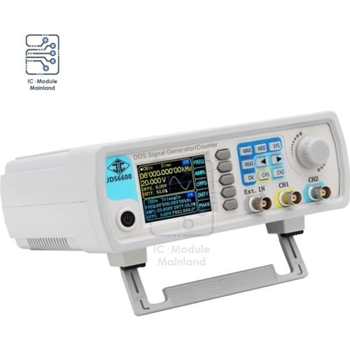 JDS6600-60MHz Digital Control DDS Dual-channel Arbitrary Waveform Functional Signal Generator Frequency Meter High Precision