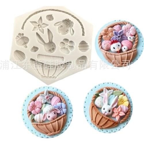 K124 of Blue Liquid Silicone Mold for Rabbit Eggs