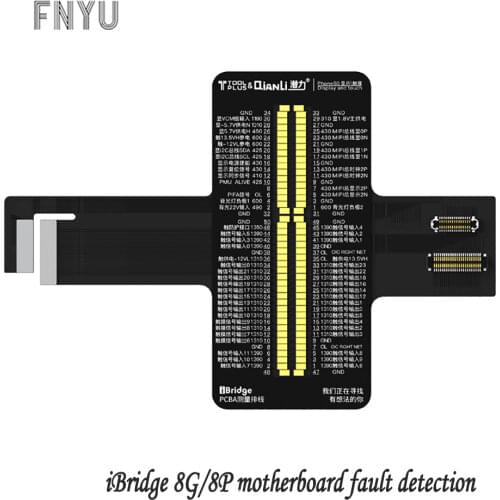 QIANLI iBridge 8G 8P mainboard detection Cable FOR FRONT REAR CAMERA Tail plug display touch Mobile phone service tool