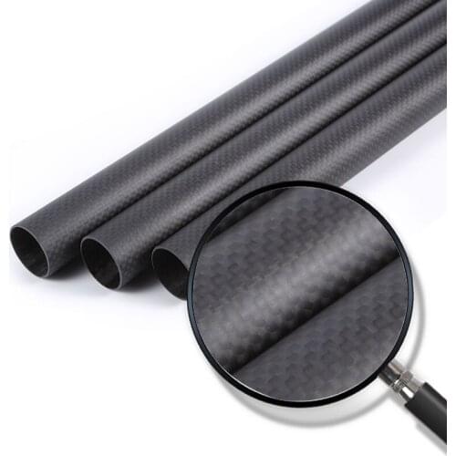 2PC Carbon Fiber Tube Drone Accessories Length 500mm Diameter 13mm To 18mm Hollow High Quality 3K Fabric Winding