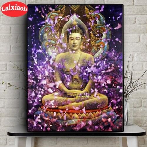 Latest diamond painting home decoration full diamond picture transparent buddha and love embroidery handmade 5D DIY religion art