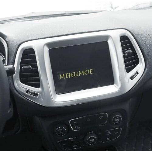 Dashboard Multimedia Screen Central Air Vent Cover For 2017-2021 Jeep Compass