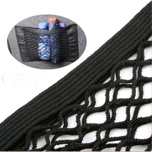 New Car Trunk Seat Elastic String Net Mesh Storage Bag for mercedes w211 ssangyong alfa romeo 159 opel vectra c golf mk4 bmw e34