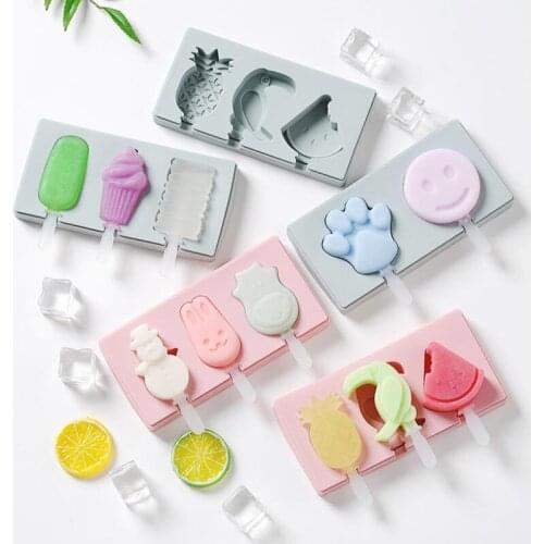 Silicone Ice Cream Molds DIY Homemade Popsicle Molds Ice Cream Maker For Chocolate Yogurt Kitchen Tools LX7842