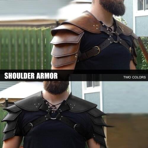 Medieval Viking Warrior Gladiator Samurai Battle Knight Pauldrons Shoulder Armor Renaissance Retro Carnival Party Props Cosplay