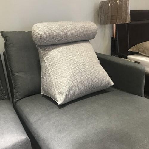 Triangle Bedside Casual Solid Colors Back Cushion With Head Pillow for Car Sofa Office Waist Back Bedding Line Back Cushions