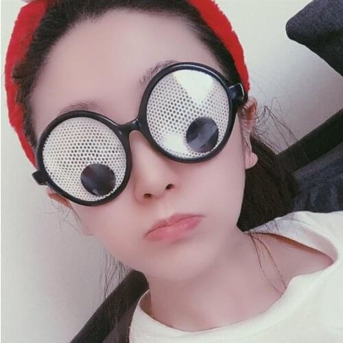 Shaking Eyes Party Glasses Toys Party Cosplay Costume Props Funny Googly Eyes Goggles and Toys for Halloween Party Decoration