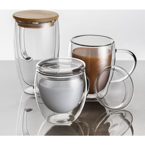 XADVIM Double Wall Glass Cups
