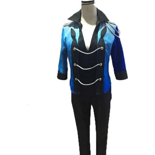 Yuri!!! on Ice Katsuki Yuri cosplay Halloween Cosplay Costume Outfit Full Suit blue,pink,purple 3 colors can choose