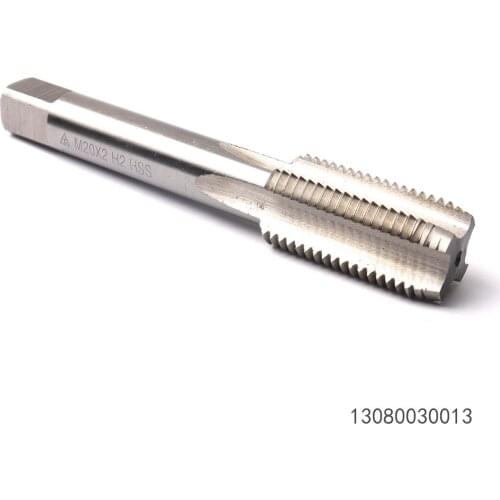 1Pcs M20*2.0 HSS Right Hand Metric Thread Tap Screw Tap Drill Straight Flute Plug Tap Hand Tool High Speed Steel 6542