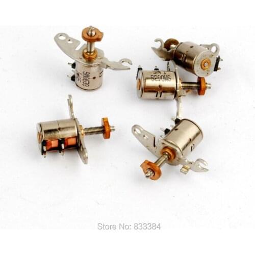 10pcs Precision micro two phase four wire dia 6MM stepper motor with rod metal sliding block