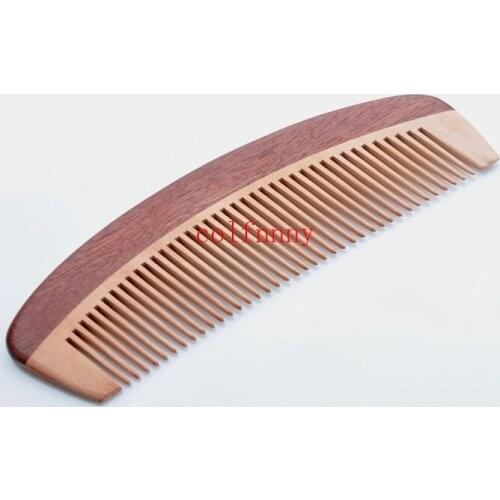500pcs/lot Horn comb hair natural rosewood anti-static comb classical fine tooth tooth width