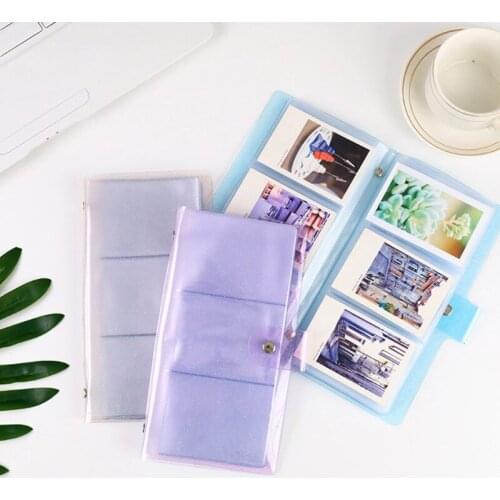 72 Pockets 3 Inch Quicksand Photo Album Mini Instant Picture Case Storage Fotografia Scrapbooking Organizer
