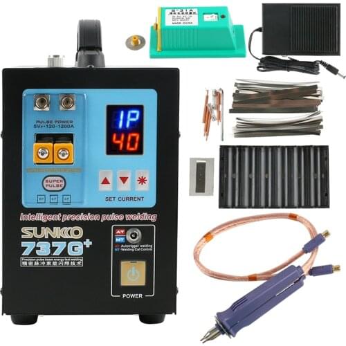 737G Upgraded Version 737G+Spot Welder 4.3KW 18650 Lithium Battery Pulse Spot Welding Machine+70BN Mobile Pulse Welding Pen