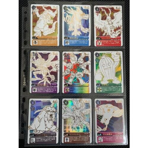 9pcs/set Digimon Digital Monster Toys Hobbies Hobby Collectibles Game Collection Anime Cards
