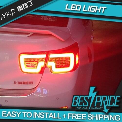 AKD tuning cars Tail lights For Chevrolet Malibu 2011-2015 Taillights LED DRL Running lights Fog lights angel eyes Rear parking