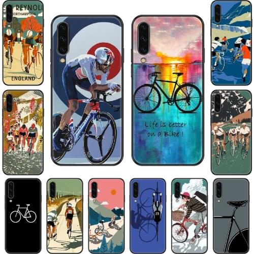 BIKE BIKING Art Phone case For Samsung Galaxy A 3 5 8 9 10 20 30 40 50 70 E S Plus 2016 2017 2018 2019 black art coque trend