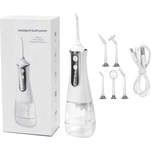 Electric Water Pik Dental Flosser 5 Modes Oral Irrigator USB Rechargeable Portable Crodless Tooth Cleaner