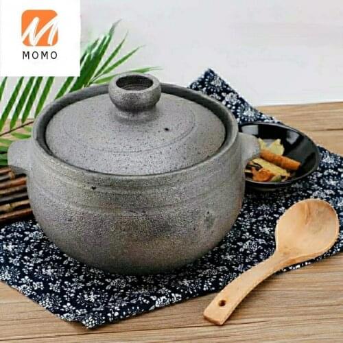 Soup Black Casserole Pot Bouilli Chinese Casseroles Gas Ya'an Casserole Old-Fashioned Earthen Casserole Chicken Soup Casserole