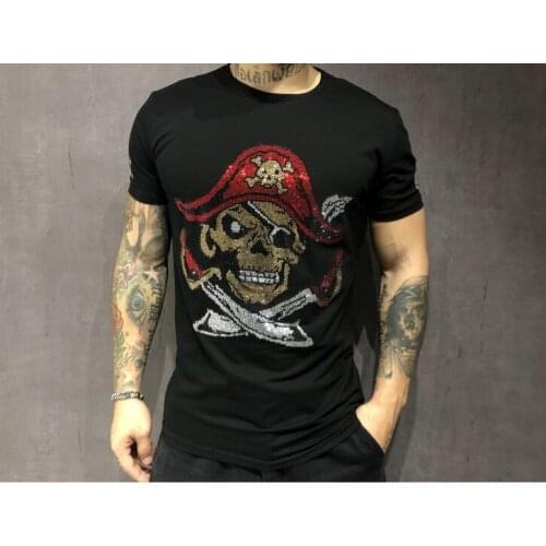 Hot drill Man t shirt men Fashion cool confortable mens Tshirt casual slim fit plus size t-shirt for men top tee