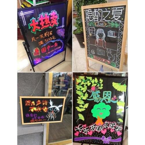 8 Colors Highlighter Fluorescent Liquid Chalk Marker Neon Pen For LED Writing Board Blackboard Glass Painting Graffiti QXNF