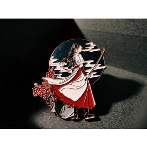 The Legend of Fei Zhou Fei Zhao Liying Star Metal Badge Article Brooch Pin Canvas Bag Accessories Cosplay Props