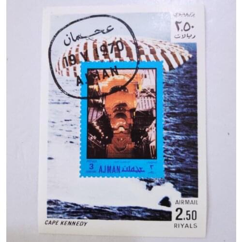 Apollo space sheetlet of Ajman Miniature Sheet Post Stamps Postage Collection