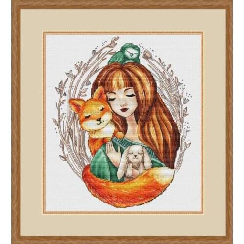 ZZ1484 DIY Homefun Cross Stitch Kit Packages Counted Cross-Stitching Kits New Pattern NOT PRINTED Cross stich Painting Set