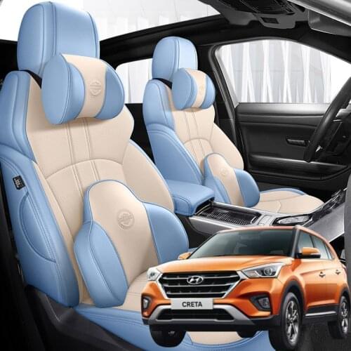 Nappa Leather 5 seats Car seat covers For Hyundai Creta ix25 2014 2015 2016 2017 2018 2019 2020 accessories