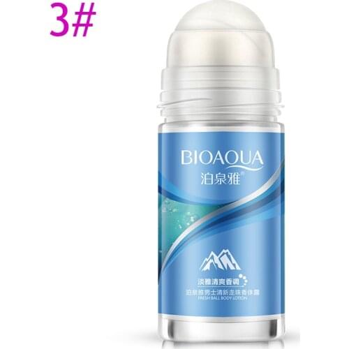 New Hot BIOAQUA Ball Body Lotion Antiperspirants Underarm Deodorant Roll on Bottle Women Fragrance Men Smooth Dry Perfumes SMR88