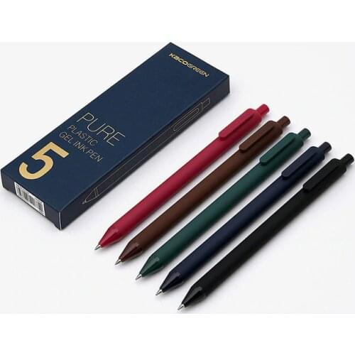 Original Xiaomi KACO Pen Colorful Sign Pen Xiaomi Ecological Chain School refill 5 Colors 0.5mm Blue Red Refill iNK ABS Durable