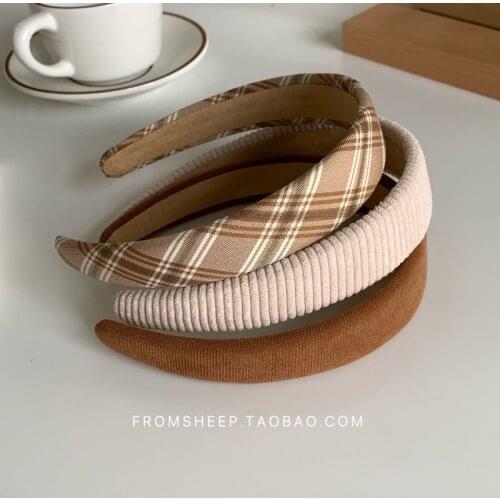 Wide-brimmed fabric autumn/winter hairband women wild go out Korea sweet headband press hair hairband headband hair accessories