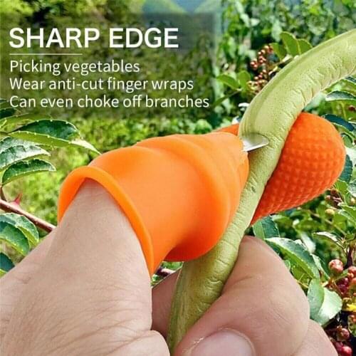 Thumb Knife Finger Protector Metal Fingernail Vegetable Harvesting Plant Rings Knife Gloves Blade Garden Scissors Cutting Y4N7